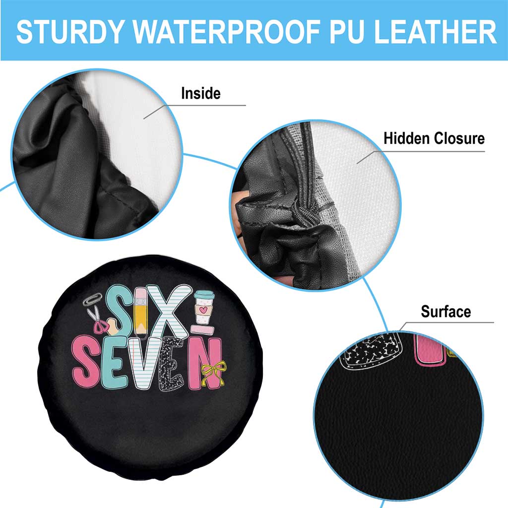 Funny Teacher Six Seven Spare Tire Cover 6 7 Meme - Wonder Print Shop