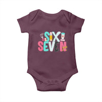 Funny Teacher Six Seven Baby Onesie 6 7 Meme - Wonder Print Shop