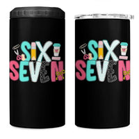 Funny Teacher Six Seven 4 in 1 Can Cooler Tumbler 6 7 Meme - Wonder Print Shop