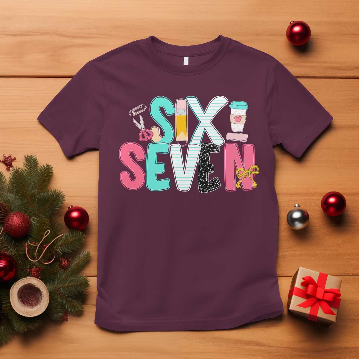 Funny Teacher Six Seven T Shirt 6 7 Meme - Wonder Print Shop