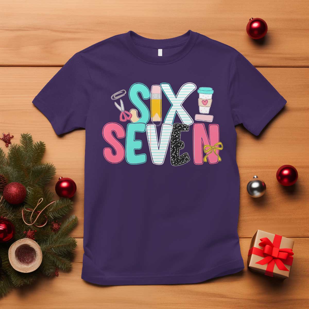 Funny Teacher Six Seven T Shirt 6 7 Meme - Wonder Print Shop