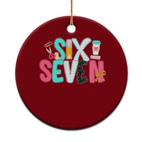 Funny Teacher Six Seven Ceramic Ornament 6 7 Meme - Wonder Print Shop