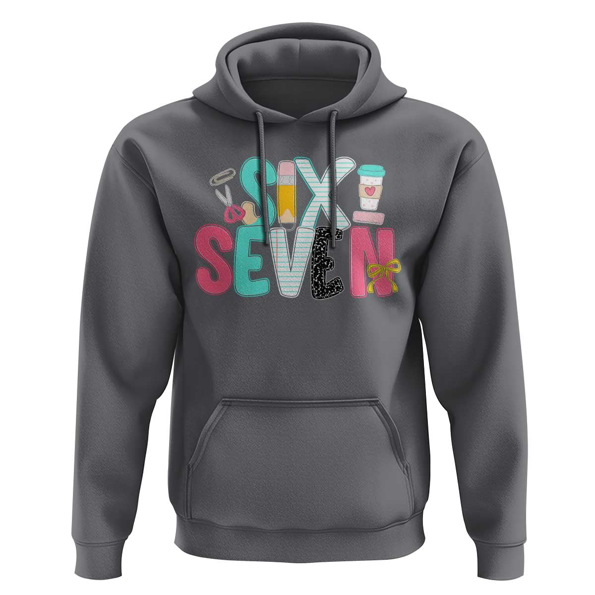 Funny Teacher Six Seven Hoodie 6 7 Meme - Wonder Print Shop