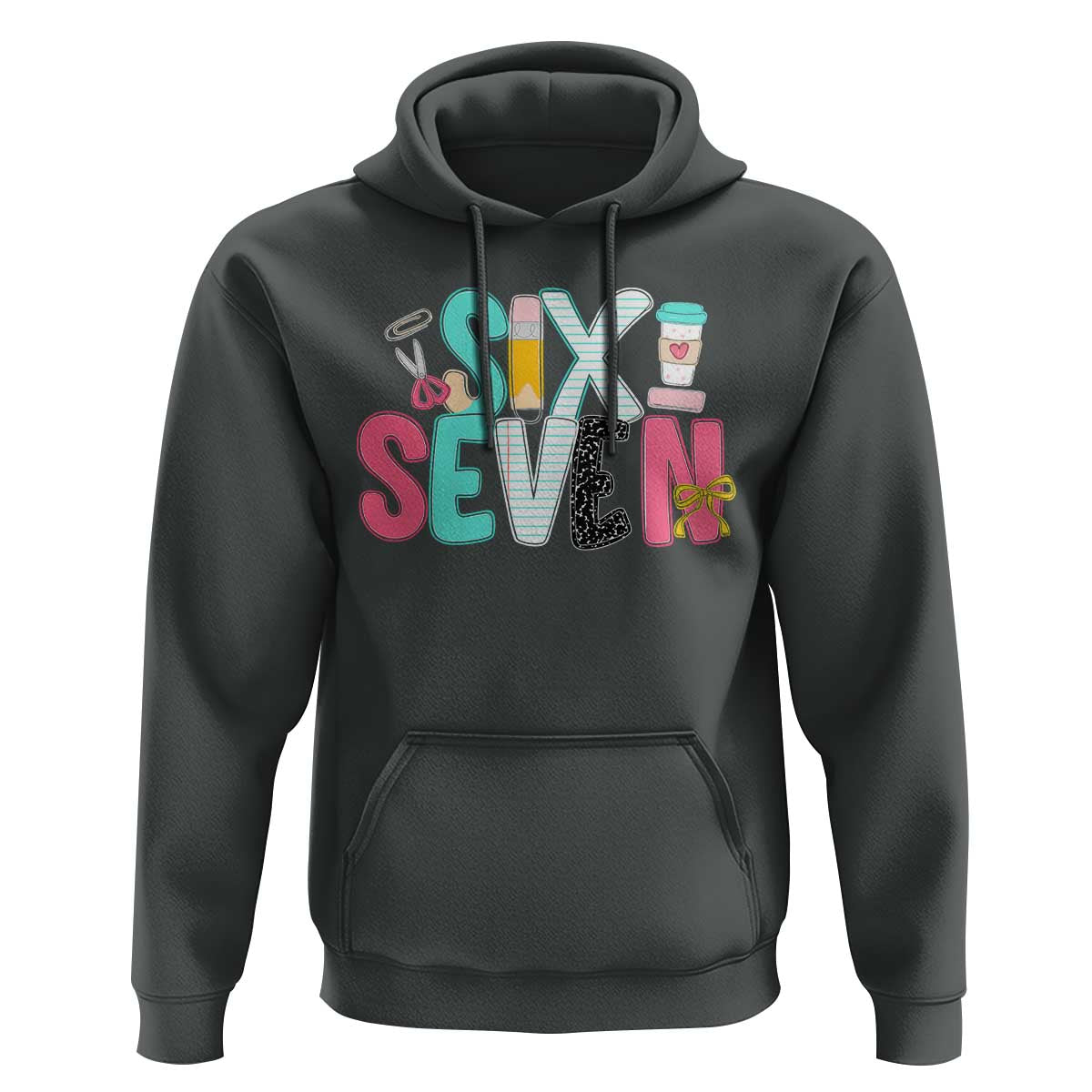 Funny Teacher Six Seven Hoodie 6 7 Meme - Wonder Print Shop