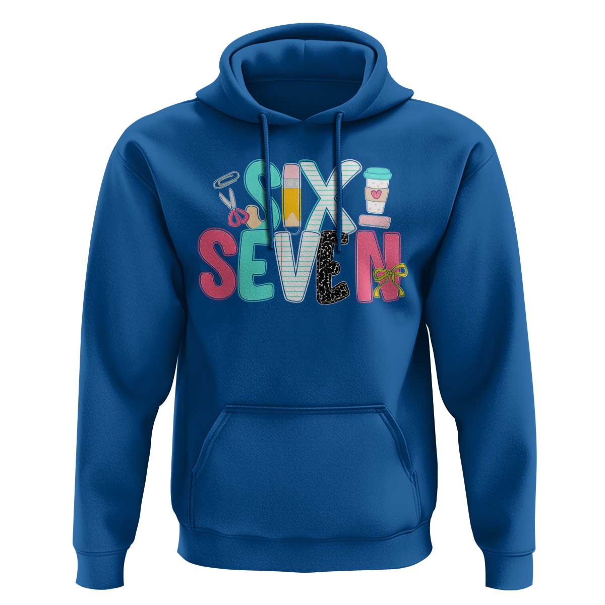 Funny Teacher Six Seven Hoodie 6 7 Meme - Wonder Print Shop