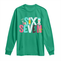 Funny Teacher Six Seven Long Sleeve Shirt 6 7 Meme - Wonder Print Shop