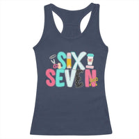 Funny Teacher Six Seven Racerback Tank Top 6 7 Meme - Wonder Print Shop