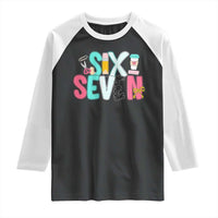 Funny Teacher Six Seven Raglan Shirt 6 7 Meme - Wonder Print Shop