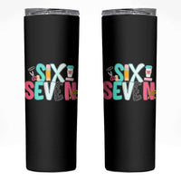 Funny Teacher Six Seven Skinny Tumbler 6 7 Meme - Wonder Print Shop