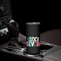 Funny Teacher Six Seven Skinny Tumbler 6 7 Meme - Wonder Print Shop