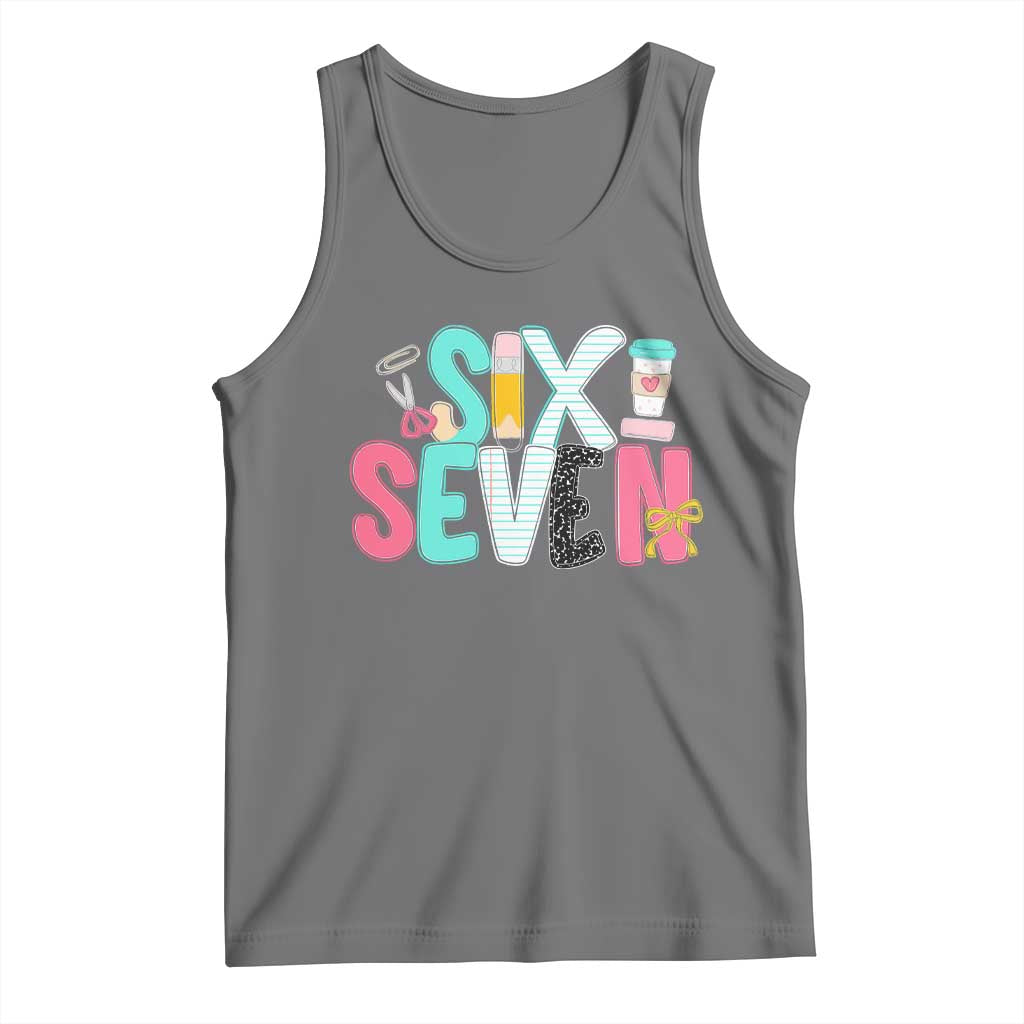 Funny Teacher Six Seven Tank Top 6 7 Meme - Wonder Print Shop