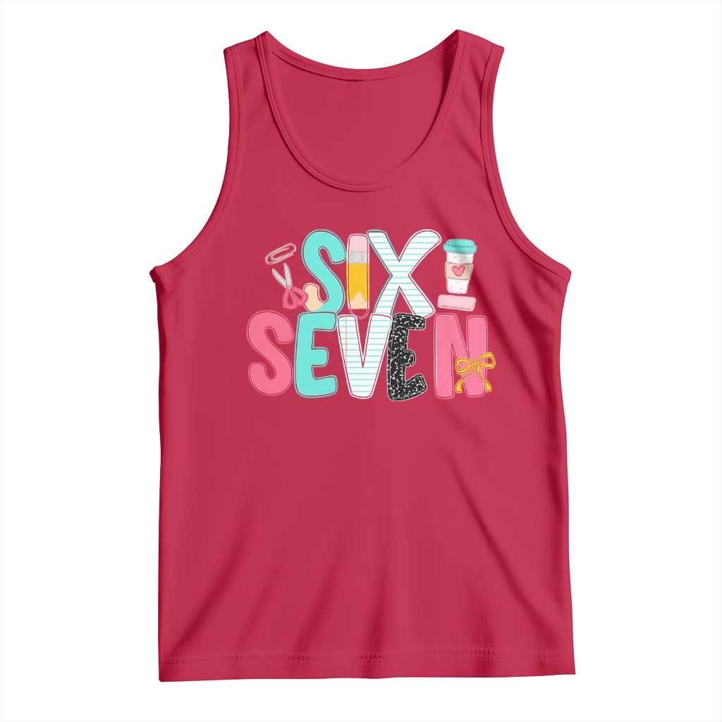 Funny Teacher Six Seven Tank Top 6 7 Meme - Wonder Print Shop