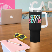 Funny Teacher Six Seven Tumbler With Handle 6 7 Meme - Wonder Print Shop