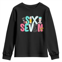 Funny Teacher Six Seven Youth Sweatshirt 6 7 Meme - Wonder Print Shop