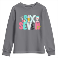 Funny Teacher Six Seven Youth Sweatshirt 6 7 Meme - Wonder Print Shop
