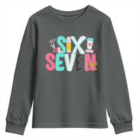 Funny Teacher Six Seven Youth Sweatshirt 6 7 Meme - Wonder Print Shop