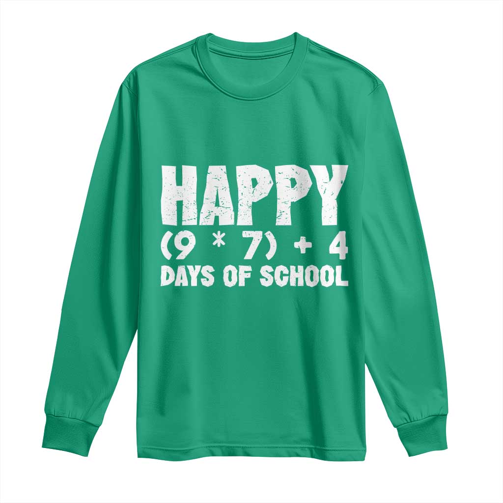67 Days Of School Long Sleeve Shirt Do The Math 67 Meme Funny Six Seven Teacher - Wonder Print Shop