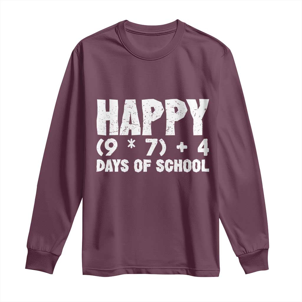 67 Days Of School Long Sleeve Shirt Do The Math 67 Meme Funny Six Seven Teacher - Wonder Print Shop