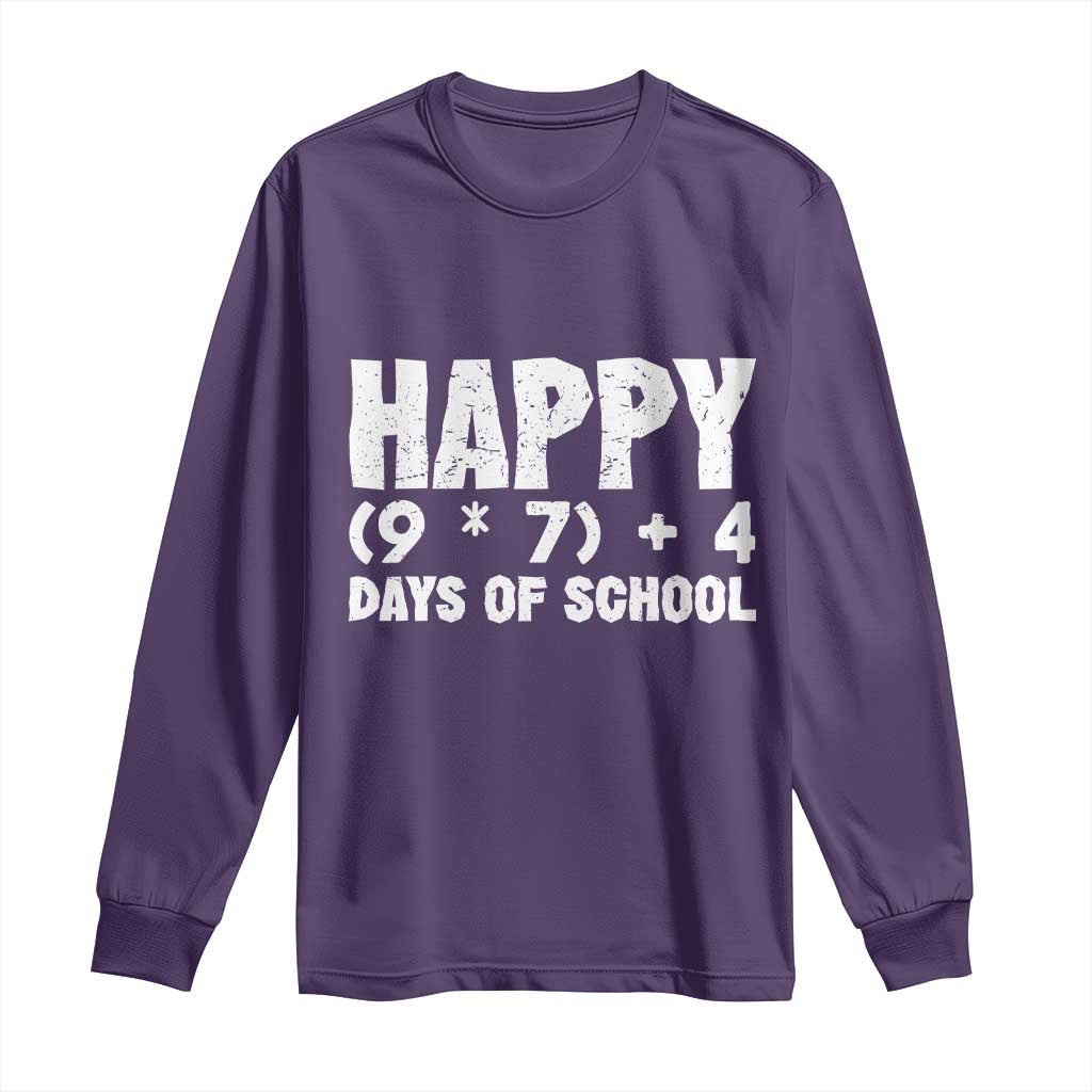 67 Days Of School Long Sleeve Shirt Do The Math 67 Meme Funny Six Seven Teacher - Wonder Print Shop