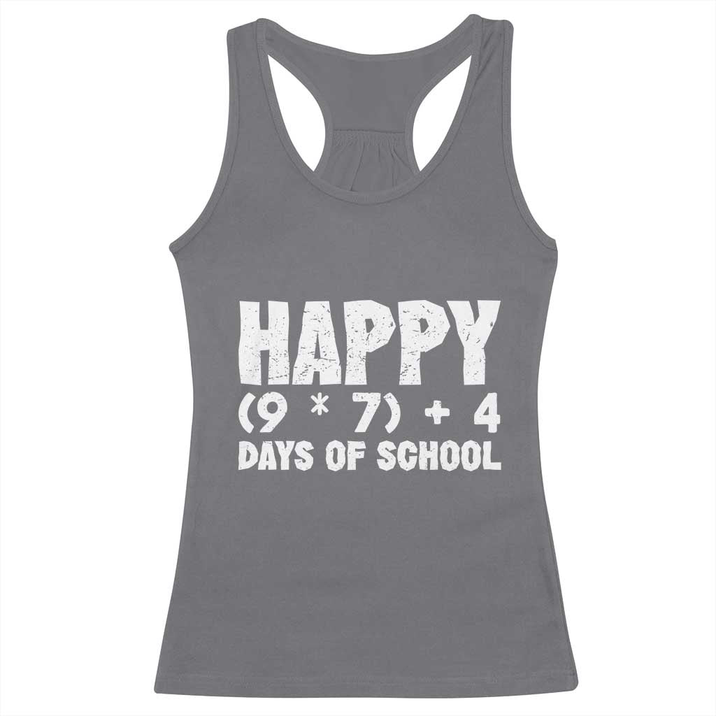 67 Days Of School Racerback Tank Top Do The Math 67 Meme Funny Six Seven Teacher - Wonder Print Shop