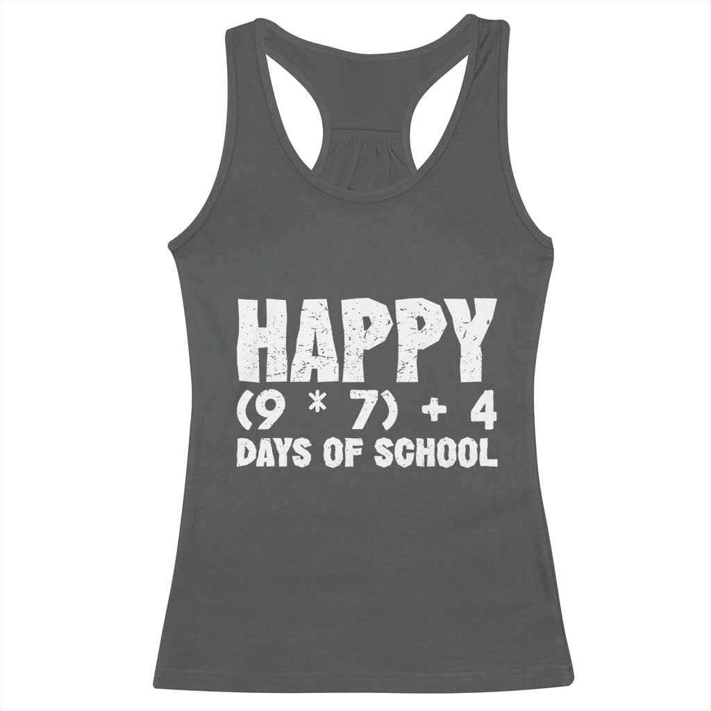 67 Days Of School Racerback Tank Top Do The Math 67 Meme Funny Six Seven Teacher - Wonder Print Shop