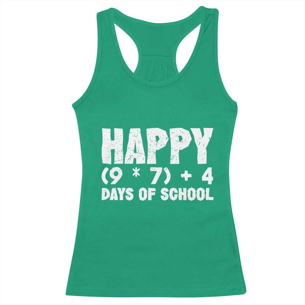 67 Days Of School Racerback Tank Top Do The Math 67 Meme Funny Six Seven Teacher - Wonder Print Shop