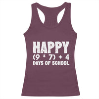 67 Days Of School Racerback Tank Top Do The Math 67 Meme Funny Six Seven Teacher - Wonder Print Shop