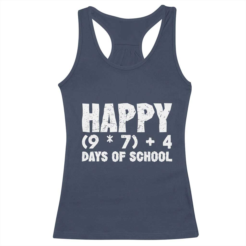 67 Days Of School Racerback Tank Top Do The Math 67 Meme Funny Six Seven Teacher - Wonder Print Shop