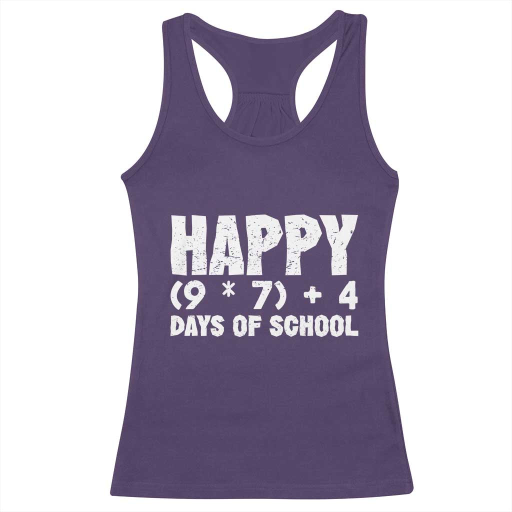 67 Days Of School Racerback Tank Top Do The Math 67 Meme Funny Six Seven Teacher - Wonder Print Shop