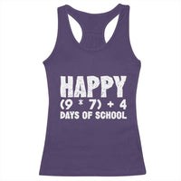 67 Days Of School Racerback Tank Top Do The Math 67 Meme Funny Six Seven Teacher - Wonder Print Shop