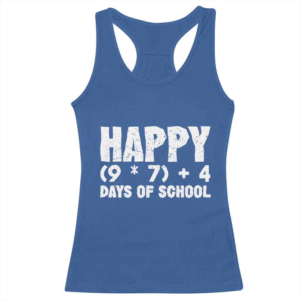 67 Days Of School Racerback Tank Top Do The Math 67 Meme Funny Six Seven Teacher - Wonder Print Shop