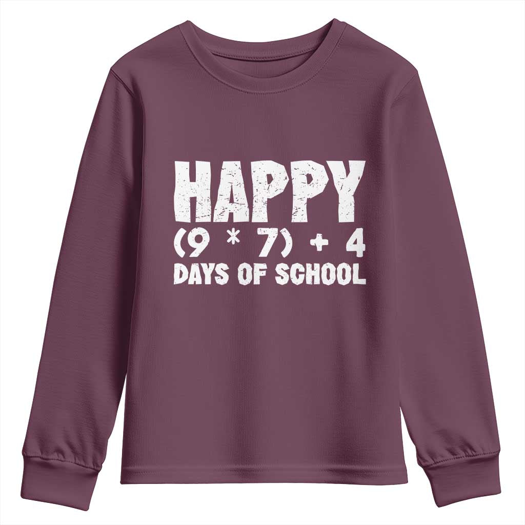 67 Days Of School Youth Sweatshirt Do The Math 67 Meme Funny Six Seven Teacher - Wonder Print Shop