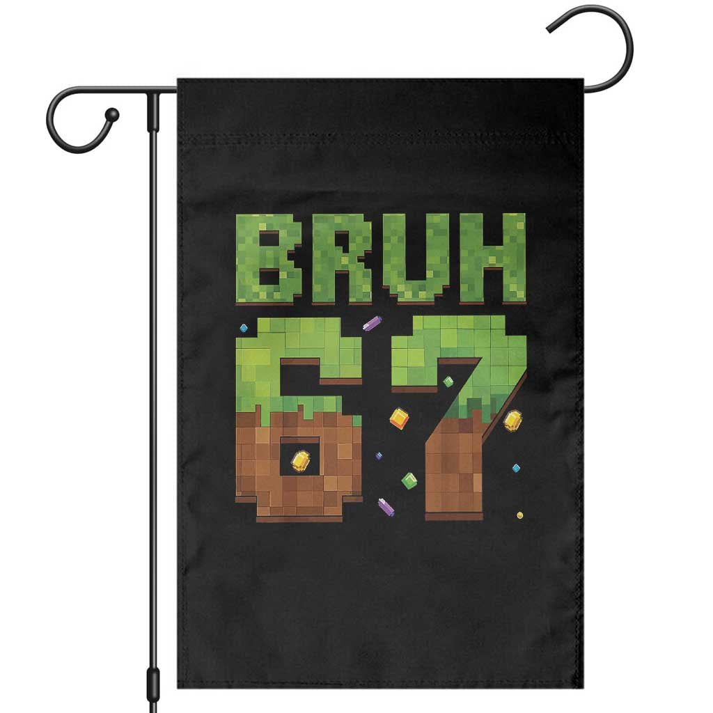 Funny Six Seven Garden Flag 67 Meme 6 7 Boy Game Pixel Number - Wonder Print Shop