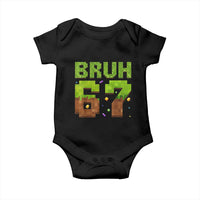 Funny Six Seven Baby Onesie 67 Meme 6 7 Boy Game Pixel Number - Wonder Print Shop