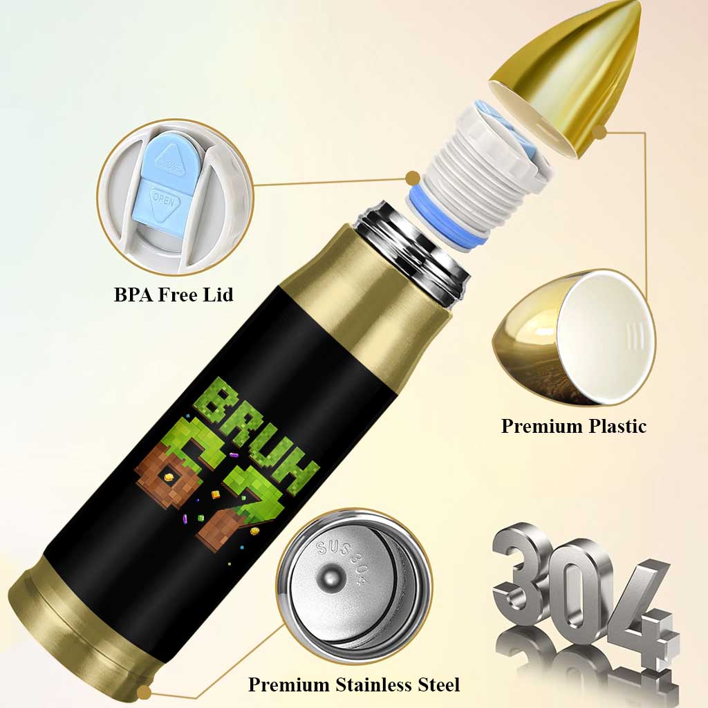 Funny Six Seven Bullet Tumbler 67 Meme 6 7 Boy Game Pixel Number - Wonder Print Shop
