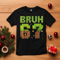 Funny Six Seven T Shirt 67 Meme 6 7 Boy Game Pixel Number - Wonder Print Shop