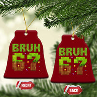 Funny Six Seven Ceramic Ornament 67 Meme 6 7 Boy Game Pixel Number - Wonder Print Shop