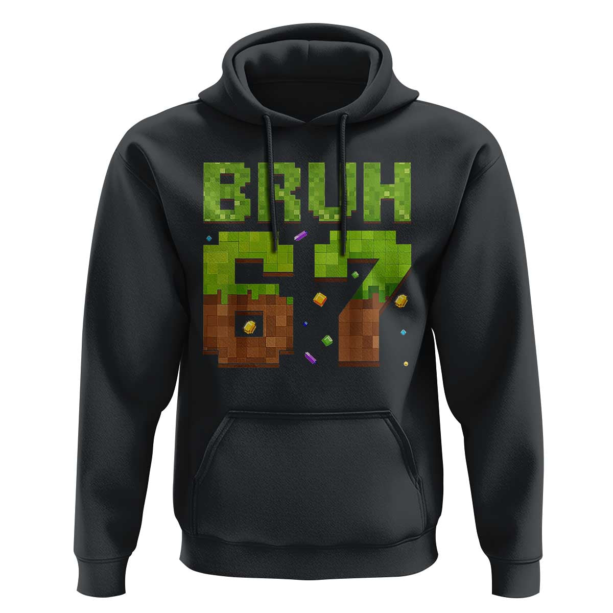 Funny Six Seven Hoodie 67 Meme 6 7 Boy Game Pixel Number - Wonder Print Shop