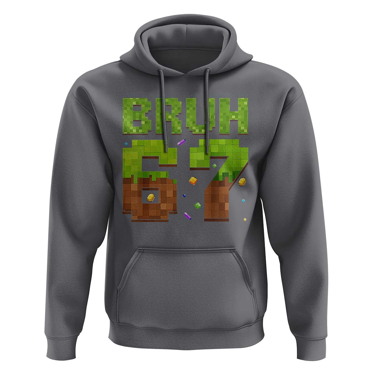 Funny Six Seven Hoodie 67 Meme 6 7 Boy Game Pixel Number - Wonder Print Shop