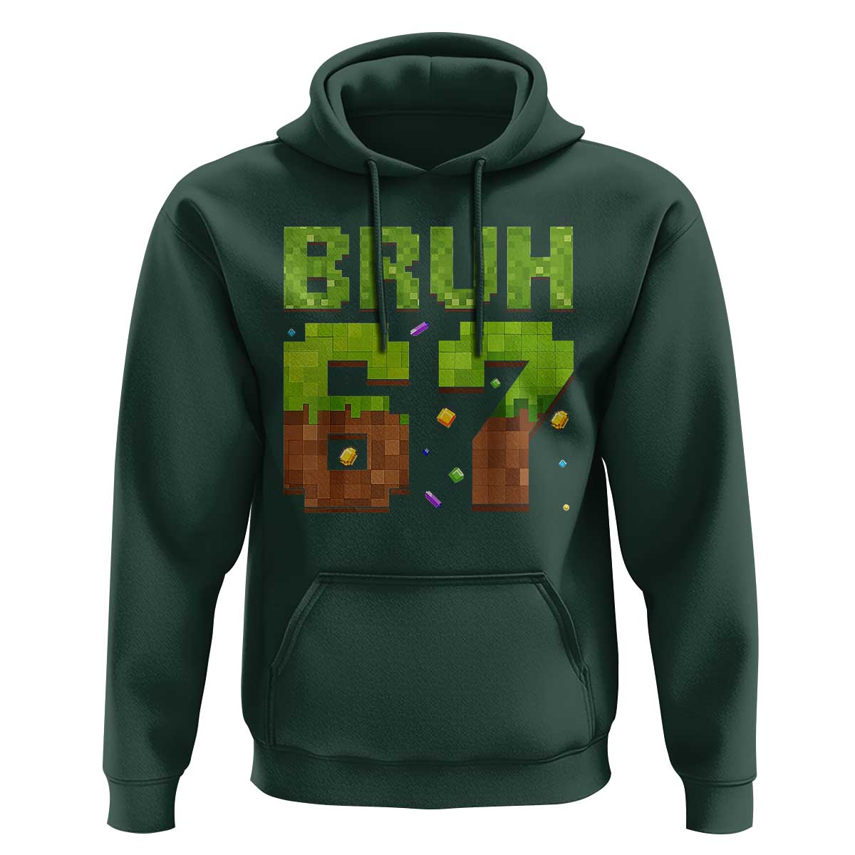 Funny Six Seven Hoodie 67 Meme 6 7 Boy Game Pixel Number - Wonder Print Shop