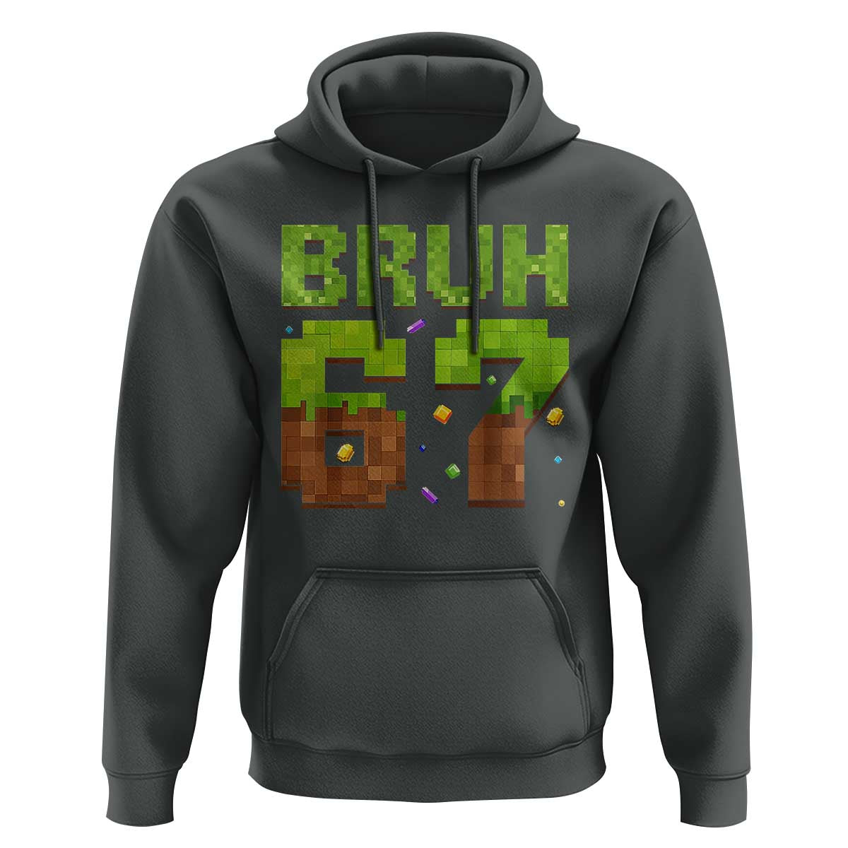Funny Six Seven Hoodie 67 Meme 6 7 Boy Game Pixel Number - Wonder Print Shop