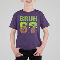 Funny Six Seven T Shirt For Kid 67 Meme 6 7 Boy Game Pixel Number - Wonder Print Shop