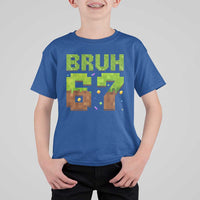 Funny Six Seven T Shirt For Kid 67 Meme 6 7 Boy Game Pixel Number - Wonder Print Shop