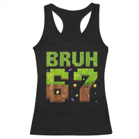 Funny Six Seven Racerback Tank Top 67 Meme 6 7 Boy Game Pixel Number - Wonder Print Shop