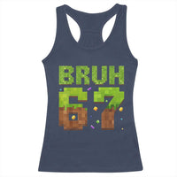 Funny Six Seven Racerback Tank Top 67 Meme 6 7 Boy Game Pixel Number - Wonder Print Shop