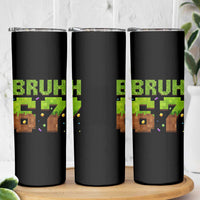 Funny Six Seven Skinny Tumbler 67 Meme 6 7 Boy Game Pixel Number - Wonder Print Shop