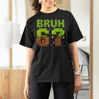 Funny Six Seven T Shirt For Women 67 Meme 6 7 Boy Game Pixel Number - Wonder Print Shop