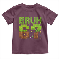 Funny Six Seven Toddler T Shirt 67 Meme 6 7 Boy Game Pixel Number - Wonder Print Shop