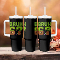 Funny Six Seven Tumbler With Handle 67 Meme 6 7 Boy Game Pixel Number - Wonder Print Shop