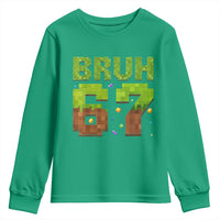 Funny Six Seven Youth Sweatshirt 67 Meme 6 7 Boy Game Pixel Number - Wonder Print Shop